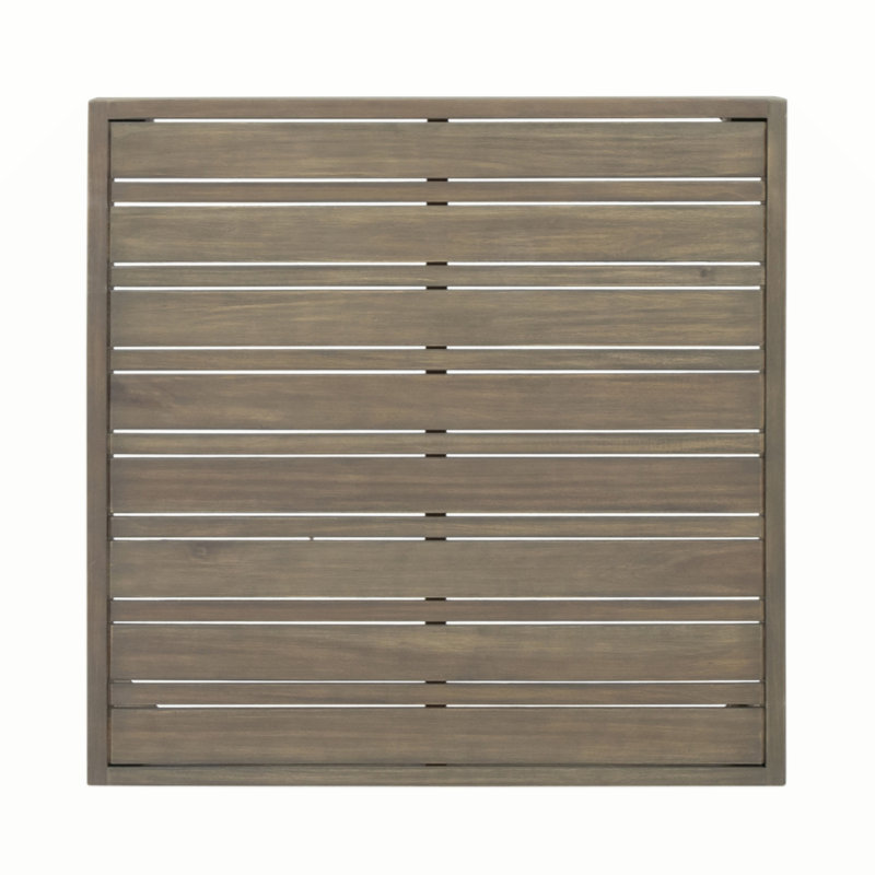Banc d'extérieur en bois d'acacia Thron, Blanc