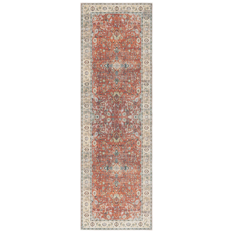 Ramil Performance Machine Washable Oriental Rug, Runner 2'6" x 8'