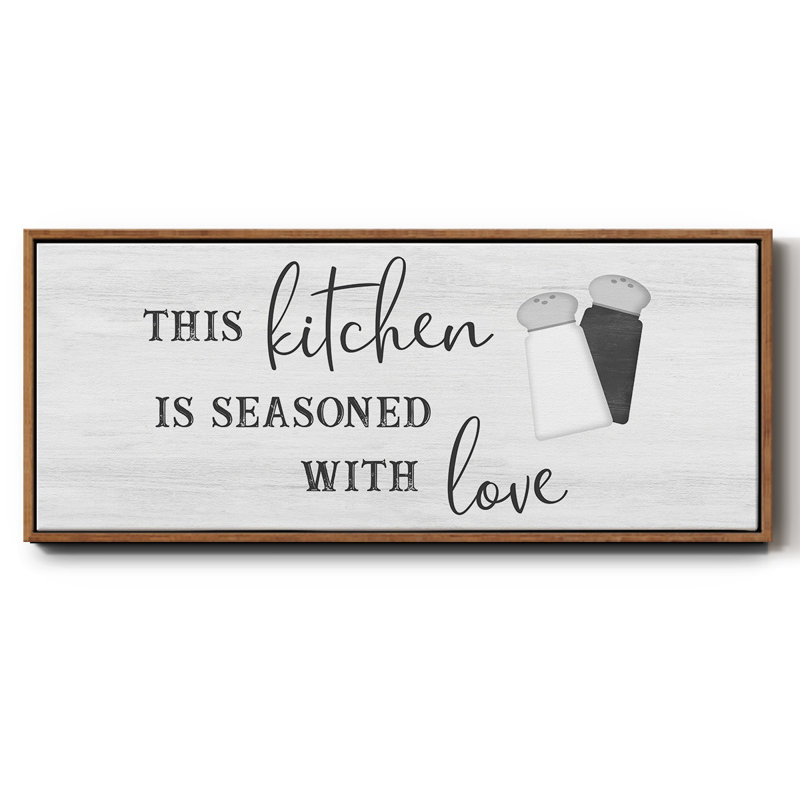 «Seasoned with Love», toile encadrée, H 12 po x l 30 po