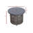 Bowerman Round Steel Propane Fire Pit Table with Lid-1689016053