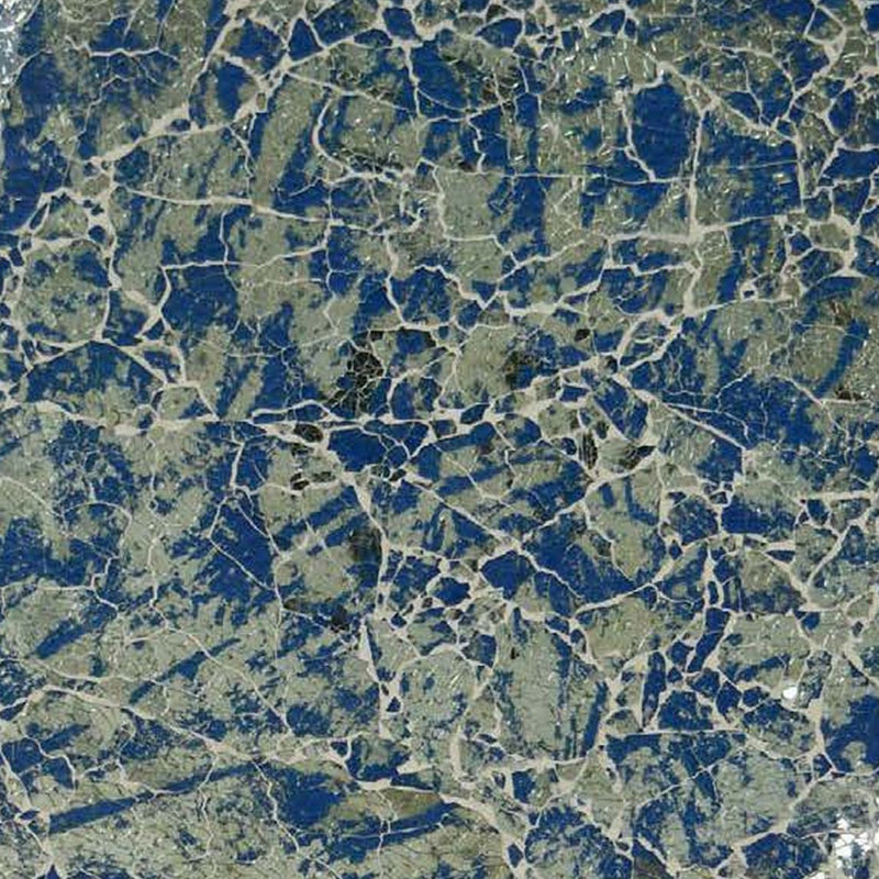 Plateau mural décoratif Qwin, motif mosaïque miroir 24 pouces, Bleu