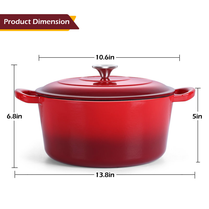 Cocotte en fonte émaillée 6 pintes Wilmall