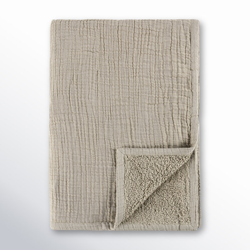 Tc Cotton Linen Blend 50"x70" Throw Blanket
