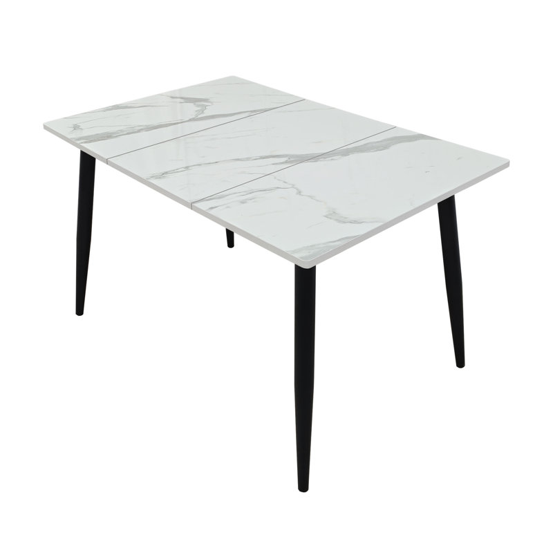 Space-Saving Wooden Rectangular Dining Table