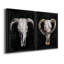 Horned Skull I, toile encadrée de qualité supérieure - prête à être accrochée-1306531442-1306531444