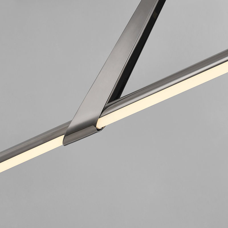 Luminaire linéaire à 1 lumière Jonas, Nickel noir