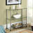 Beckett Etagere 26.50" Glass Bookcase with Metal Poles-22960178