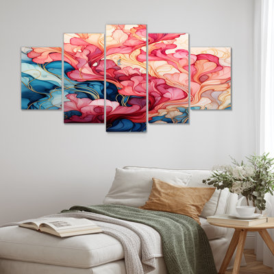 Kensley - Art mural abstrait 5 pièces