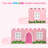 Farmhouse Curtain, Light Pink/White