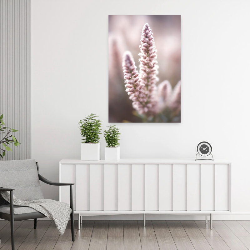 Treechild - Whisper of Heather I, art mural contemporain abstrait, H 36 po x l 24 po