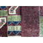 Hand-Knotted High-Quality Blue and Rust Area Rug