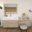 Meuble-lavabo mural 72 po avec évier en acrylique renforcé Aliki-1387128618
