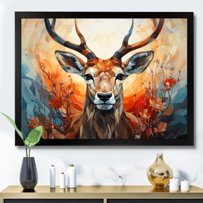 «Barde Geometric Antelope II», reproduction d'art sur toile