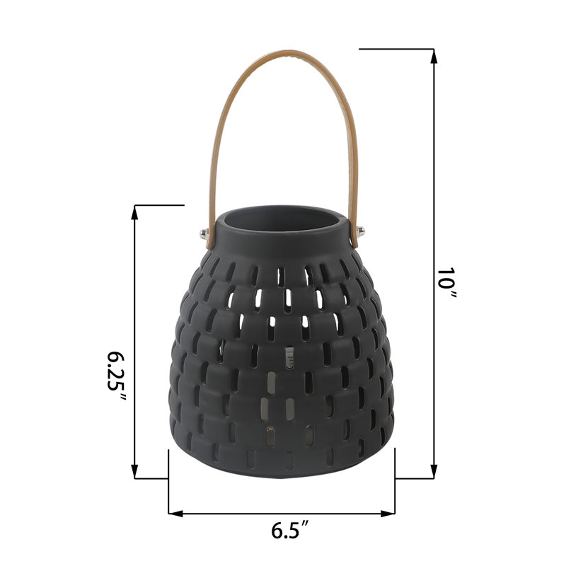 Lanterne en céramique 6 "H