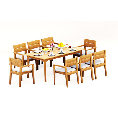 Vellore Outdoor - Piece Teak Dining Set