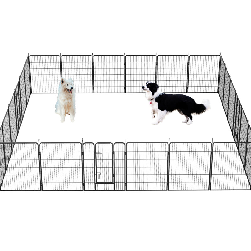 Clôture pour animaux de compagnie 40 "- 24 panneaux, pour les activités extérieures et intérieures
