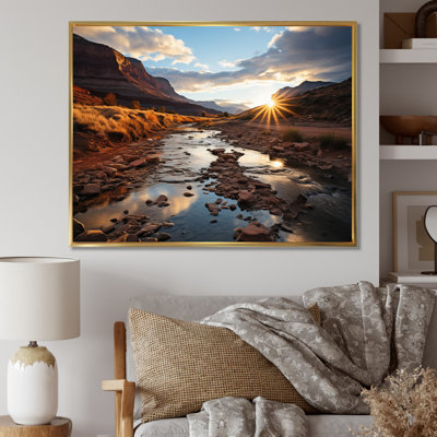 «Sunset in Utah Mountain III», reproduction sur toile