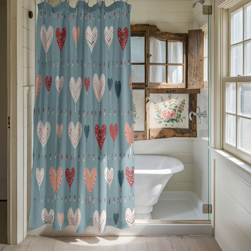 Amorous Patterns - Premium Shower Curtain, 74"H x 71"W