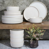 Gibson Soho Lounge Matte 18 Piece Dinnerware Set, Service for 6