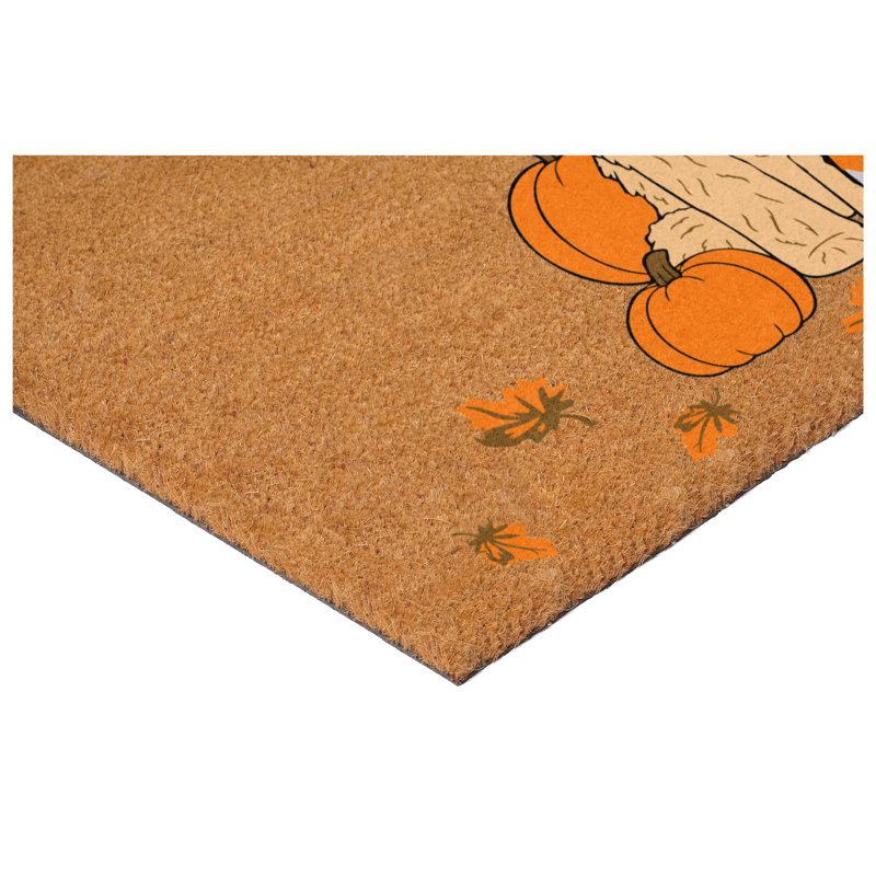 Bracey Non-Slip Animal Print Halloween Doormat, 24" x 36"