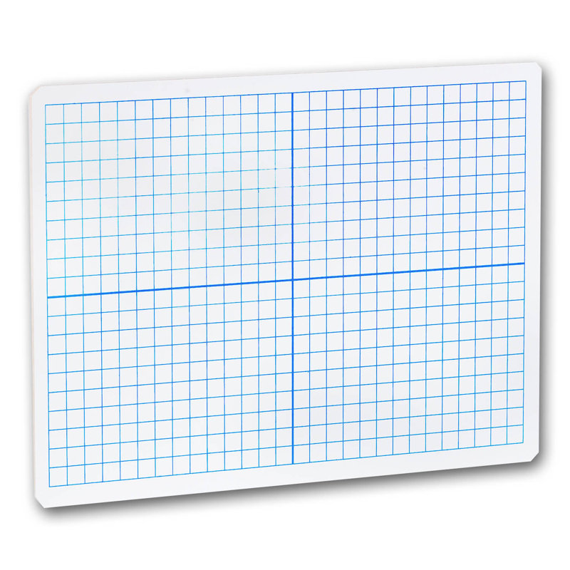 Tableau blanc en forme de « x-y » à l’aide d’une plaque d’effacement et grille, 9 po x 12 po