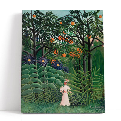 Woman Walking In An Exotic Forest, 1905 - Canvas Print Wall Art