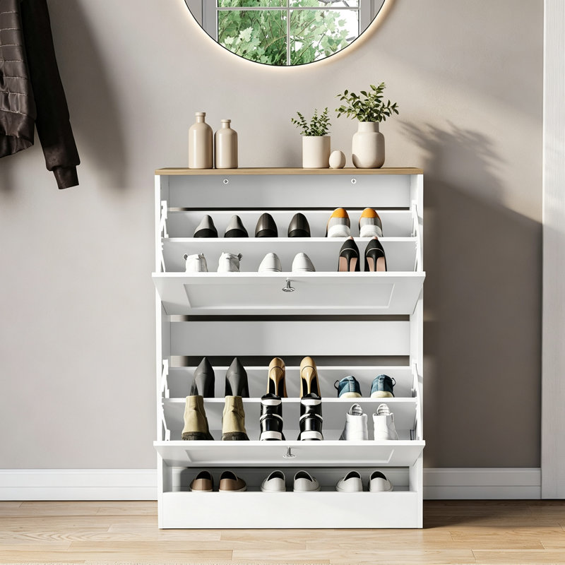 10 Pair Shoe Storage Cabinet