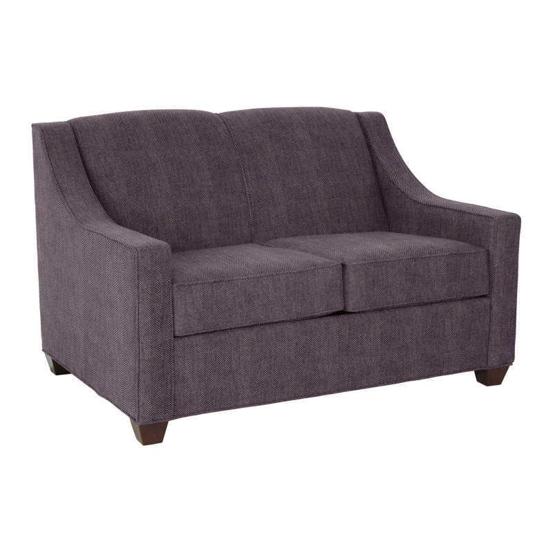 Phillips 52" Square Arm Sofa Bed with Reversible Cushions, Connelly Wren, Empire Mahogany