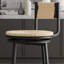 Tabouret de bar rond en métal tissé à la main