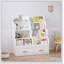 Bibliothèque pour enfants avec 2 tiroirs de rangement, bibliothèque pour enfants et organisateur de jouets, tablette de lecture à plusieurs niveaux pour les tout-petits, salle de jeux, chambre à coucher ou chambre de bébé