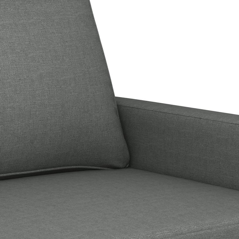 Canapé rembourré Adelys, Polyester 100 % gris foncé