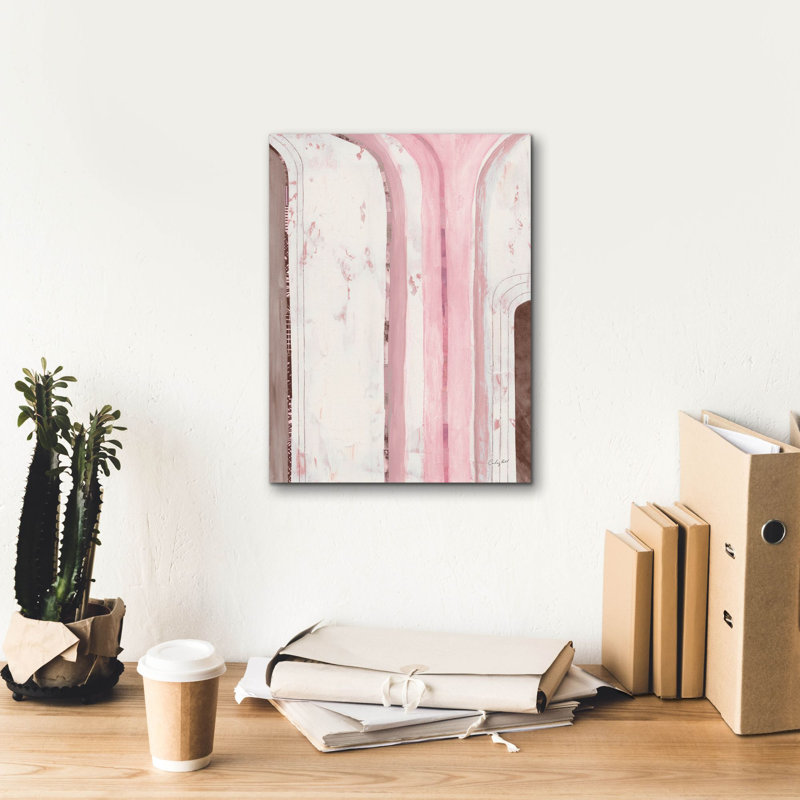  «Kindness 1 Pink» par Courtney Prahl, art mural sur toile, 12 po x 16 po