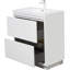 Meuble-lavabo autoportant avec lavabo, meuble-lavabo avec comptoir en résine de pierre