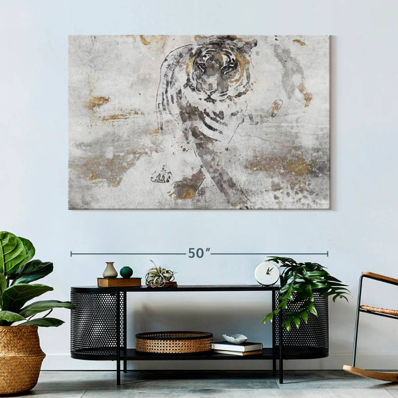 Brampt Tiger's Walk, 34" H x 51" W