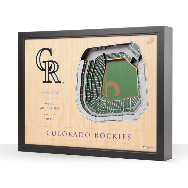 MLB 25-Layer StadiumViews 3D Wall Art, Colorado Rockies