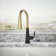 Tone Single Handle Pull Down Kitchen Sink Faucet with Three-Function Pull Down Sprayer