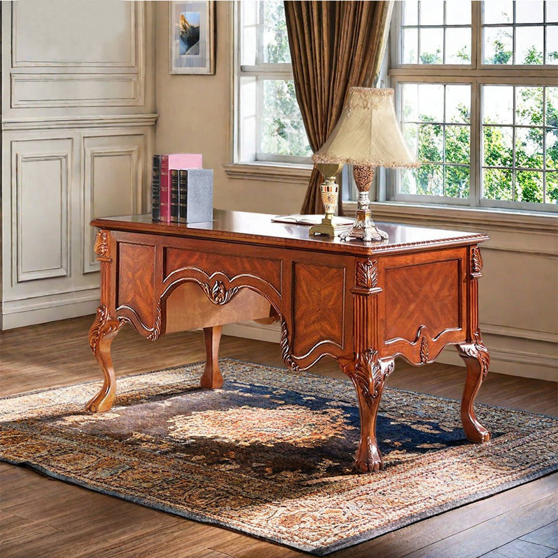 Bureau haut de gamme de style américain, H 30,71 po x l 62,99 po x P 29,53 po