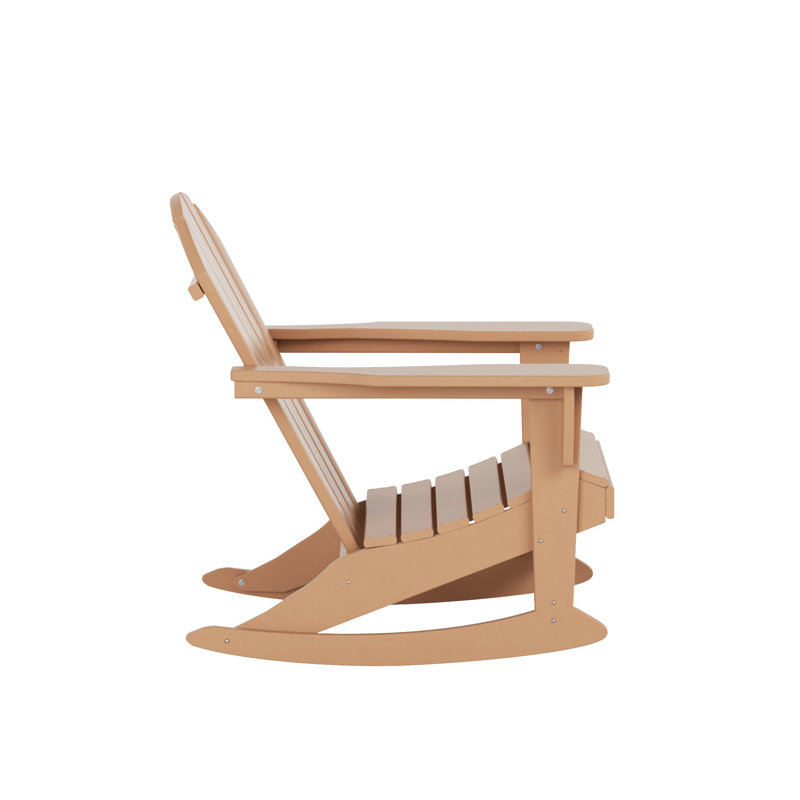 Laguna Outdoor Adirondack Chair With Table, Red