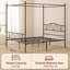 Kingsize (5') Steel Four Poster Bed-728506458