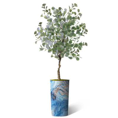 66'' Faux Eucalyptus Tree in Planter