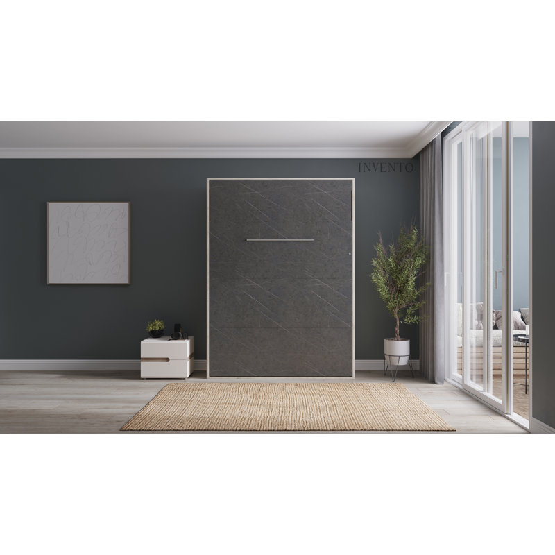 Rechell Murphy Bed, Kharkiv Oak/Sophisticated Grey Rock, European Double (140 x 200cm)