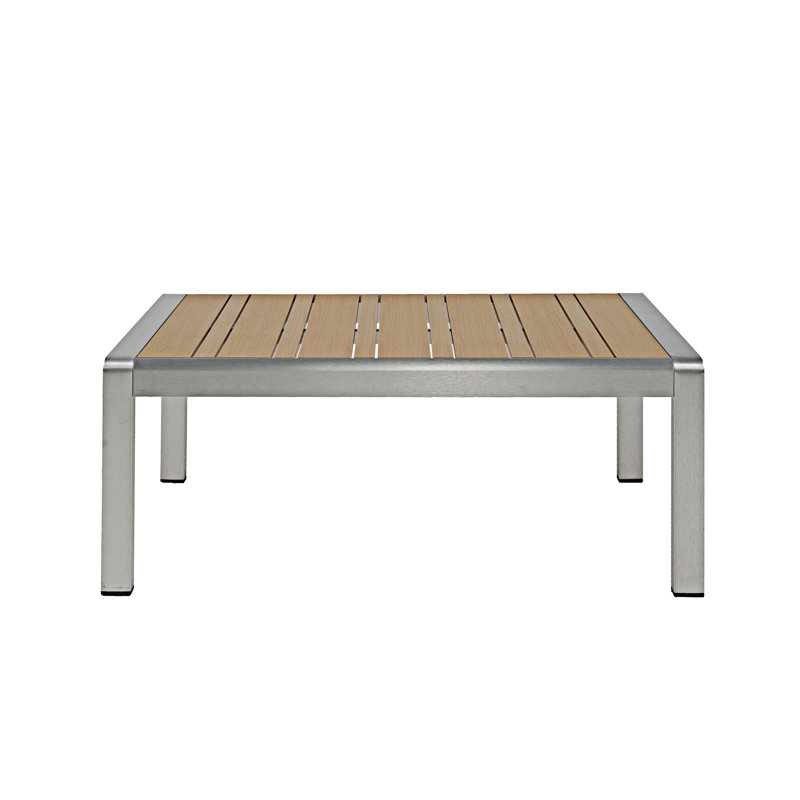 Table basse d'extérieur en aluminium