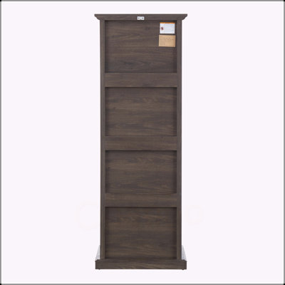 Freestanding Cabinet with Glass Door and Shelves