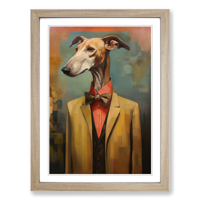 Greyhound Orphism Art - Framed Print