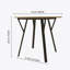 Table de salle à manger ronde 35,43 pouces, petite table de cuisine circulaire avec pieds en métal noir