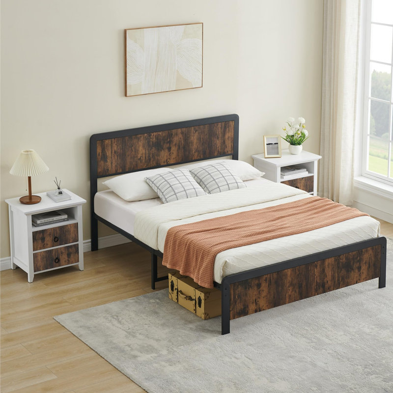 Bergfield Platform Bed, Full / Double, Brown