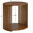 Estie Round Wood Slatted End Table With Open Shelf-227138998