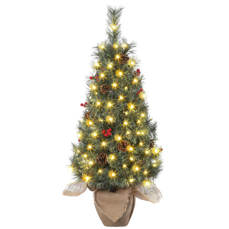 3' H Lighted Artificial Christmas Tree