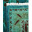 Tapis bleu sarcelle / gris 11 pi 9 po x 17 pi 6 po Zabrian