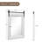 Kassian Rustic Solid Wood Frame Bathroom/Vanity Mirror Rectangle Wall Accent Mirror-1109398333